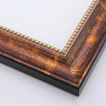 Mottled burgundy and gold classic picture frame
