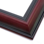 Classic mahogany scoop style picure frame