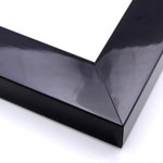 Glossy black modern contemporary picture frame