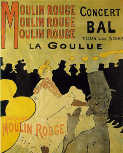 'La Goulue' by Toulouse-Lautrec, 1890 