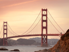 The Golden Gate Bridge in San Fransisco, California