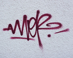 A graffiti tag or artist signature