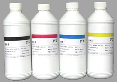 UV curable inks used in flatbed wide-format printers