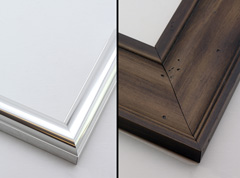 The material, whether the picture frame is metal or wood, will affect the price
