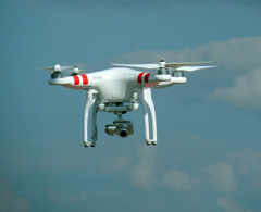 The DJI Phantom 2 quadcopter drone