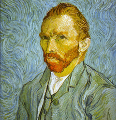 One of Van Gogh's many self portraits, painted in 1889
