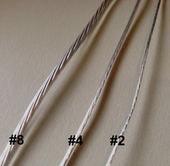 Picture hanging wire comes in various grades which translate to thickness and strength