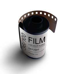 Film negatives can be scanned and reproduced as positive images