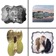 Metal print panels are available in a wide variety of shapes and sizes 