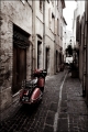 Vespa in Old Town, Cannes, France