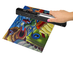 a hand-held image scanner for scanning documents and photographs