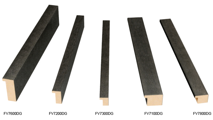 Kyoto Anthracite Collection picture frame mouldings