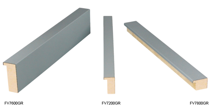 Kyoto Matte Grey Collection picture frame mouldings