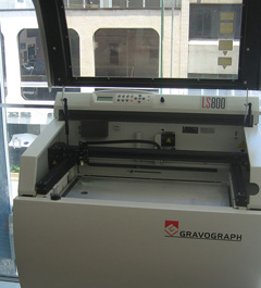 A laser engraving machine