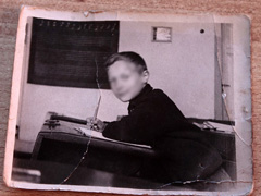 Photographs and other papers with acid will naturally yellow and break down over time