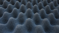 Egg-crate foam is great for absorbing sound