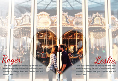 Add text to your engagement or wedding photo to make it one-of-a-kind