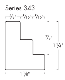 This medium depth floater frame features a 7/8 " depth. The frame comes in a white black for a modern and classic finish.