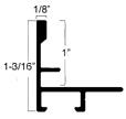 1" " stepped metal floater frame. This frame has a slim face and medium profile. It comes in sage green and features a horizontal brushed texture. Dispersed light is reflected.