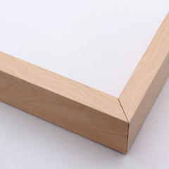 3/4 inch face, 1-3/4 inch deep natural maple wood shadow box frame