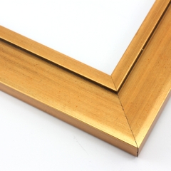 This bold bronze foil frame features a slanted face with a raised inner lip.  Gentle brushing creates an antique look, making this frame a classic, versatile choice.

2 "es wide: ideal for large images.  Embrace this frame