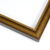 This 1-1/4 " frame features an antique gold finish with textured definition to add depth. This frame is the perfect mix of vintage and class to add elegance to any artwork.