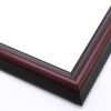 This classic, reverse scoop frame features a deep mahogany wash that highlights the natural wood grain.  The colour fades into black at the outer rim. A stepped outer edge defines the border of the frame.

1.25 " width: ideal for smaller artworks. This frame will beautifully border a renaissance or impressionism painting or giclee print.