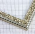 1-1/4  inch Ornate Bright Silver Frame