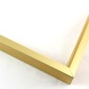 Tall, yet slim 7/16 " metal frame with a hooked profile. This moulding is warm, yellow gold with a slight brushed texture. It reflects diluted light.

Nielsen n117-04 Profile