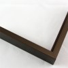 Tall, yet slim 7/16 " metal frame with a hooked profile. This moulding is dark, espresso brown with a slight brushed texture. It reflects diluted light.

Nielsen n117-19 Profile