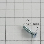 #4 1/2 inch - Flat Head, Plated zinc