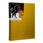 Fredrix 9x12 inch Metallic Gold Stretched Canvas