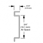 FrameSpace 3/4  inch Clear - FS5-C