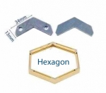 Hegzagon  Tapped Corner - 24 set/pack