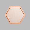 Hexagon Metallic Bronze Mini Floaters / 2 per pack