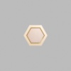 Hexagon Metallic Gold Mini Floaters / 4 per pack