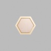 Hexagon Metallic Gold Mini Floaters / 4 per pack