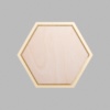 Hexagon Metallic Gold Mini Floaters / 2 per pack