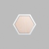 Hexagon Metallic Silver Mini Floaters / 4 per pack