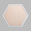 Hexagon Metallic Silver Mini Floaters