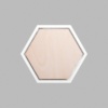 Hexagon Matte White Mini Floaters / 2 per pack