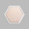 Hexagon Matte White Mini Floaters / 2 per pack