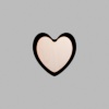 Heart Matte Black Mini Floaters / 4 per pack