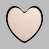 Heart Matte Black Mini Floaters
