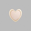 Heart Metallic Gold Mini Floaters / 4 per pack