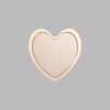 Heart Metallic Gold Mini Floaters / 4 per pack