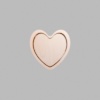 Heart Natural Birch Plywood Mini Floaters / 4 per pack