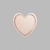 Heart Natural Birch Plywood Mini Floaters / 4 per pack