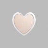 Heart Metallic Silver Mini Floaters / 4 per pack