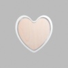 Heart Metallic Silver Mini Floaters / 2 per pack